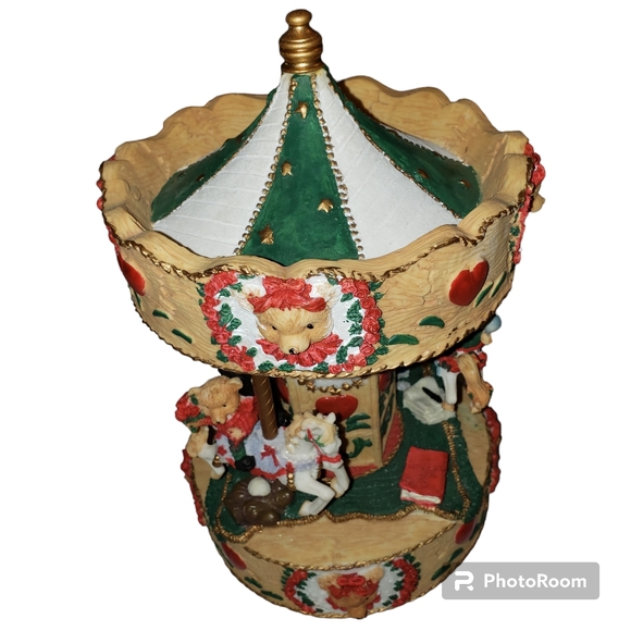 Christmas Carousel By World Bazaars,Inc - Picture 5 of 14